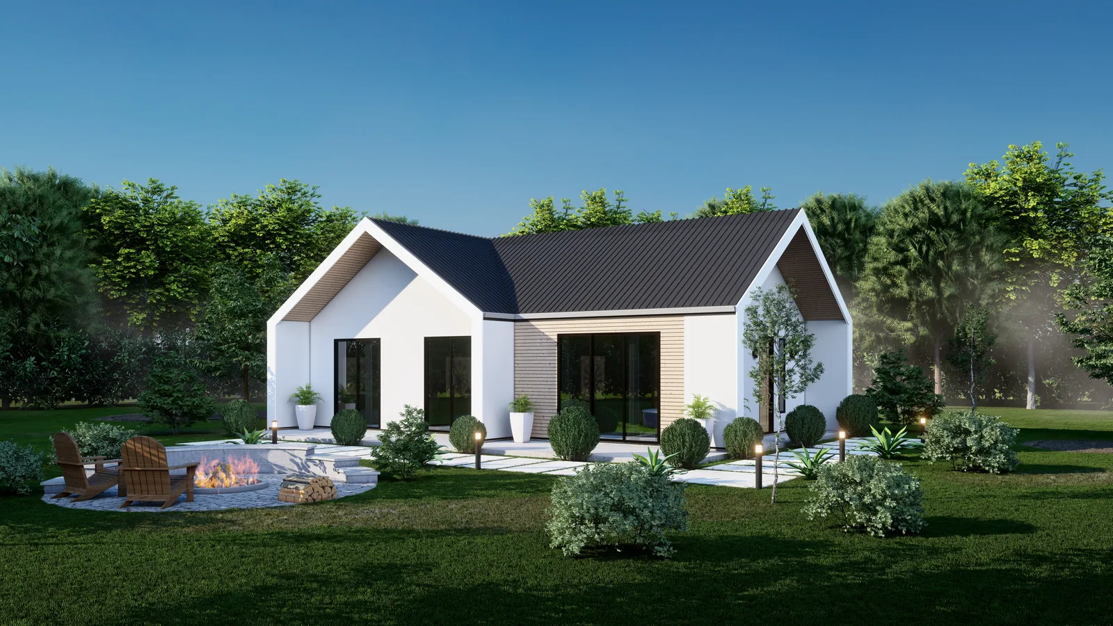 Rendering of a modern ADU