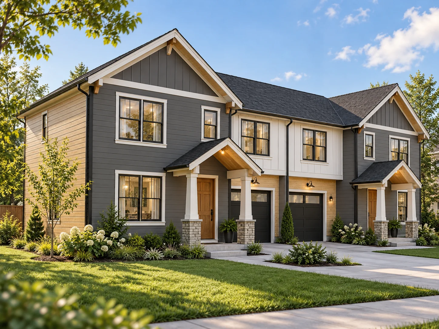 Duplex, Vancouver. Rendering of a duplex in Vancouver.